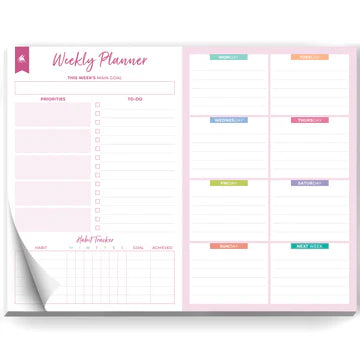 Weekly Desk Planner